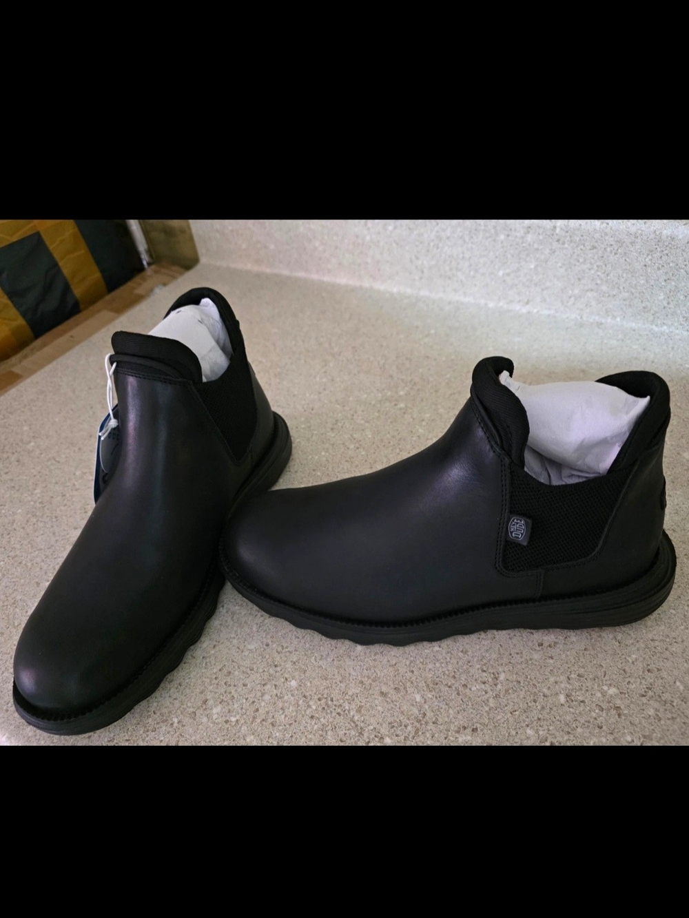 Hey Dude Women's Black Slip-On Ankle Booties